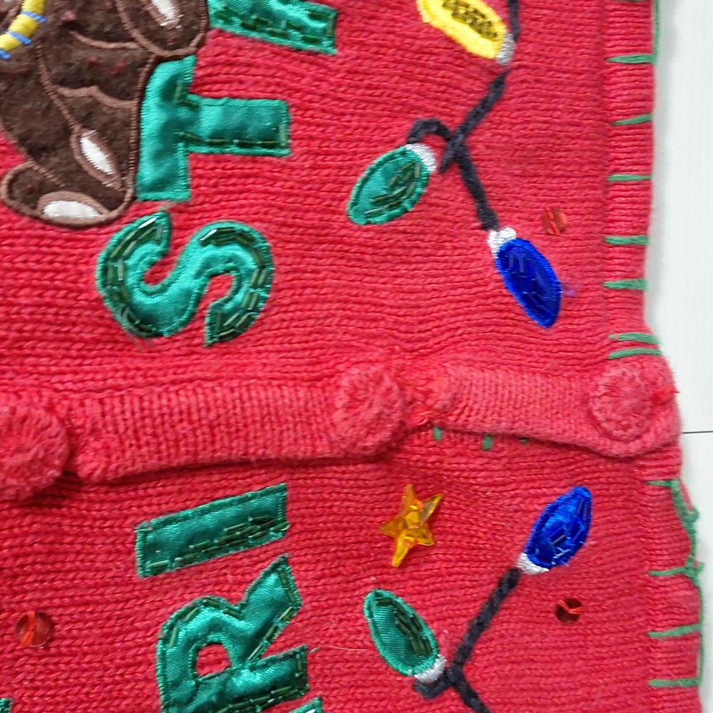 Nutcracker Cotton Button-Up Embroidered Sequin Te… - image 3